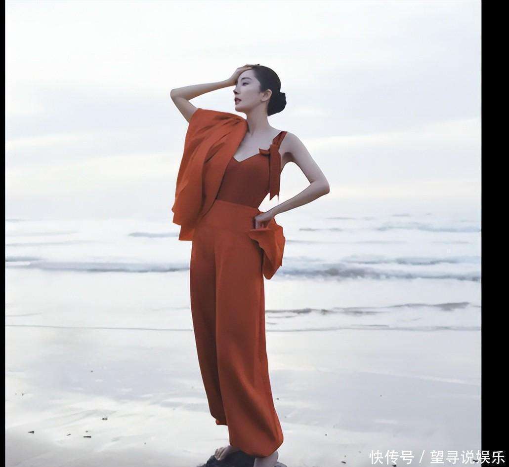 跟白马温婉合影身材无比！AG真人登录杨幂海边写真(图4)